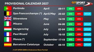 GT Sport announces one slight change in its 2027 racing calendar